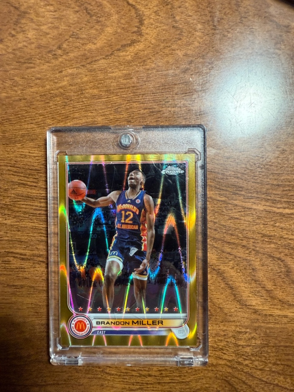 Topps White and Gold Brandon Miller All-American Card
